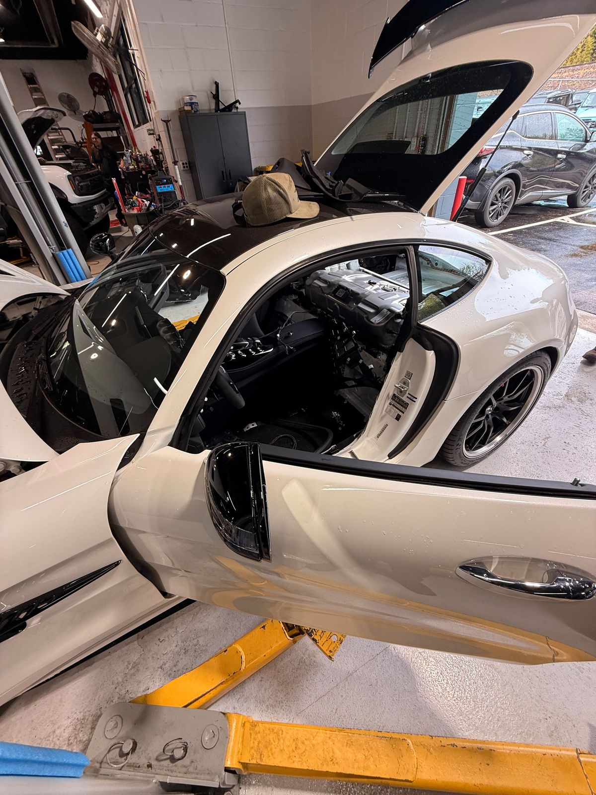 Mercedes-AMG GT R interior removed for service